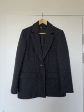 Zara dark grey wool blazer