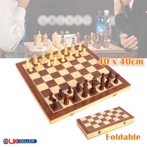 40x40cm wooden large chess set - large,