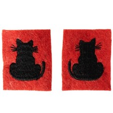 Reproduction WW2 British Army 56th London Division Patches (Pair)-6x4cm-Red Wool