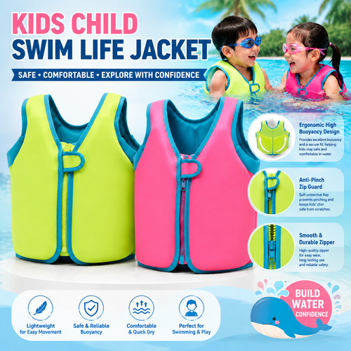 Kids life jacket swimming - life,