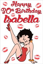 BETTY BOOP PERSONALISED BIRTHDAY LARGE DOOR BANNER