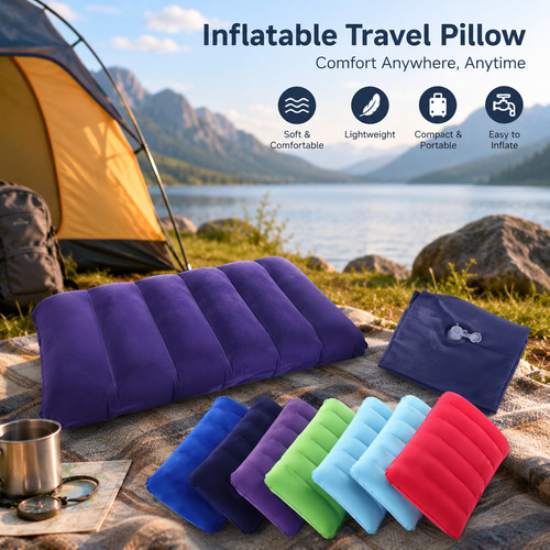 Camping pillow inflatable - pillow,