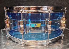 Ludwig 14x6.5" Inch USA Acrylic Snare Drum 50TH LS903VXXE9 Blue Clear / Rullante