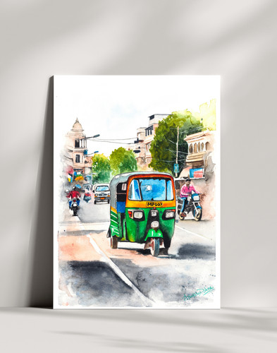 Vibrant indian auto - auto, rickshaw