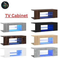 TV Cabinet with LED Lights TV Stand TV Unit Hall Entertainment Centre vidaXL
