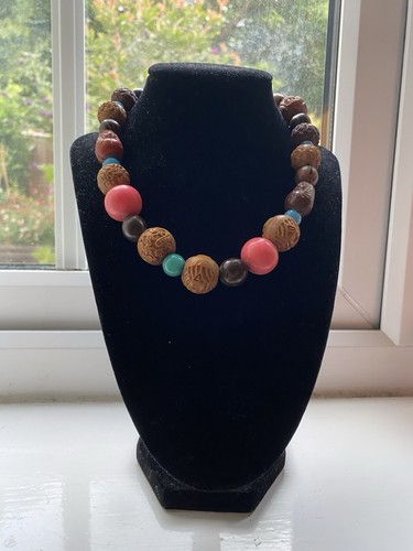 Vintage ojime bead necklace - vintage,