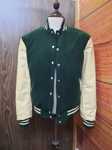 Varsity jacket green - varsity, wool