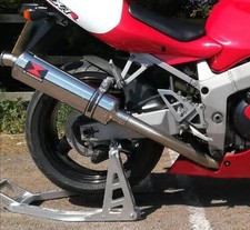 Kawasaki ZX7R Full Exhaust System BLACK WIDOW Stainless Steel