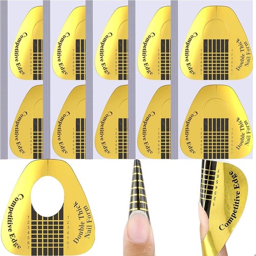 100 gold nail forms - 100,