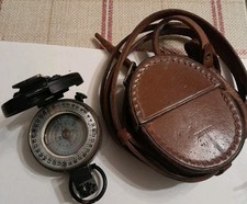 Fine Leather Cased WWII Military Prismatic Marching Compass T G Co MkIII 1944 