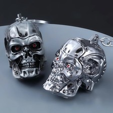 Terminator Skull Head Keychain