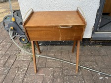 Vintage Wooden Sewing Box with