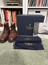 Tricker’s Stow Boots – Dark Brown Zug Grain – UK 9 / US 10 – Dainite Sole