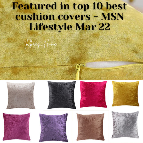 Crushed velvet cushion - velvet, cover