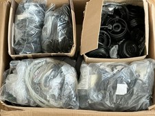 Large Box of Avon S10 Gas Mask Spare Parts New but Old Stock 