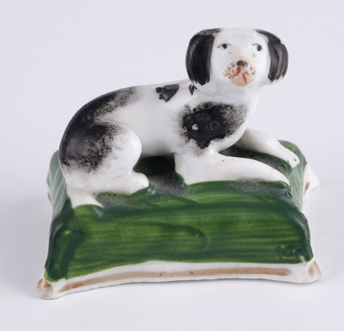 Antique staffordshire dog - antique,