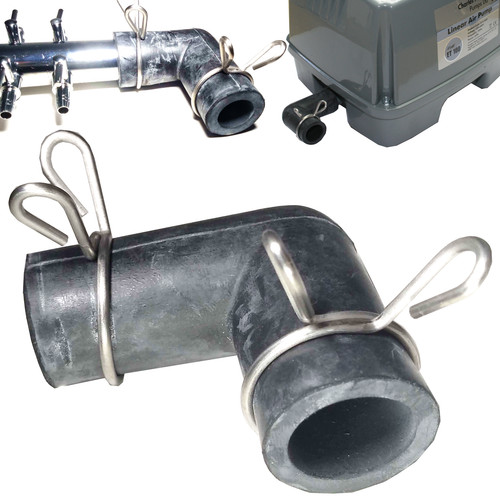 Rubber elbow air - elbow, pump
