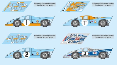 Decals porsche 917k sebring - 917k,