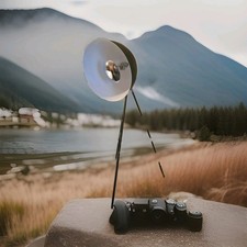Next Floor Lamp Chrome Black