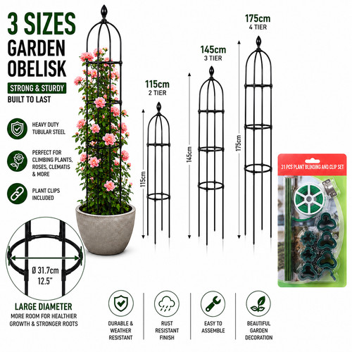 Large garden obelisk plants - obelisk,