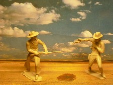 Soldatini Toy Soldiers Cowboys della PRB. Mai giocati. Plastica.Cm 6. #D