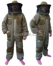 Beekeepers Round hat veil three layer ultra ventilated green beekeeping bee suit