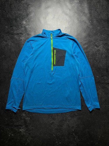 Norrona polartec blue mens zip - blue,