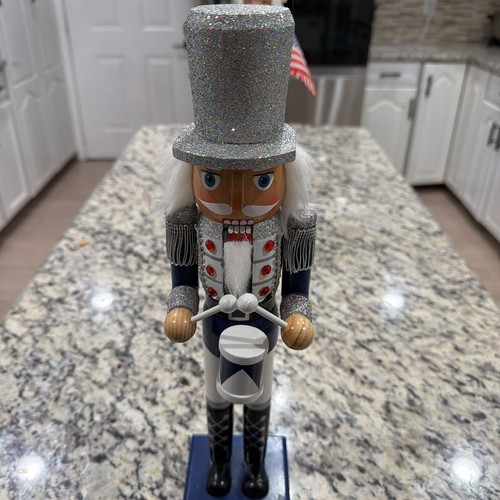 Silver glitter wooden - 15",