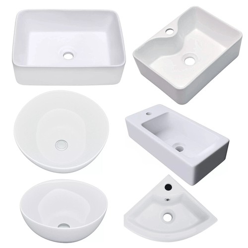 Bathroom ceramic basin counter - bathroom,
