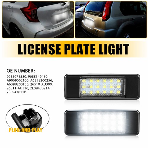 Led licence number plate - 2x,
