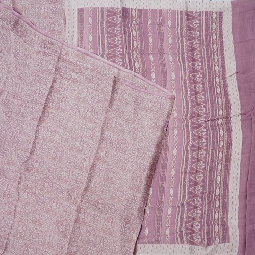 Vintage puce color - puce, saree