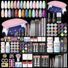 ✅PEACECOLOR Acrylic Nail Kit - Full Nail Kit Acrylic Set with Lamp and Electric