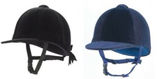 CHAMPION JUNIOR VELVET EQUESTRIAN HORSE RIDING PEAKED HAT HELMET CHILDS/ADULTS
