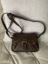 Small Brown Leather Lloyd Baker Satchel Style Cross Body Shoulder Bag