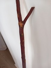 Vintage Rustic Hedge Wood Walking Stick Cane Thumb Stick 132cms Long Hand Made