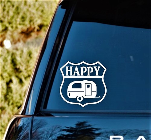 Happy camper teardrop trailer - camper,