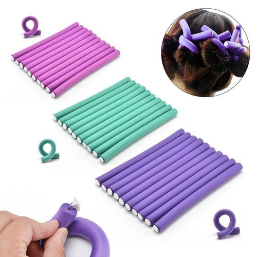10pcs hair rollers - rollers, foam