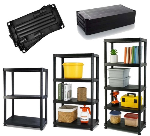 Tier plastic shelving - 3/4/5,