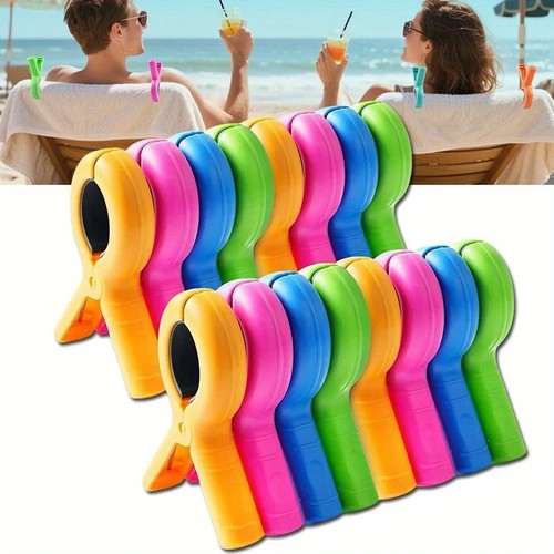 4pc beach towel clips - towel,