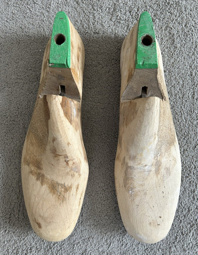 Wooden shoe boot - trees, pair