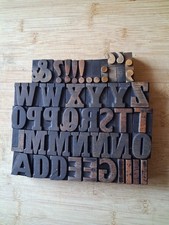 Vintage WOODEN Letterpress