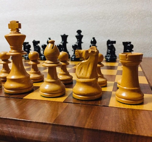 Vtg lardy chavet chess set - /chavet,