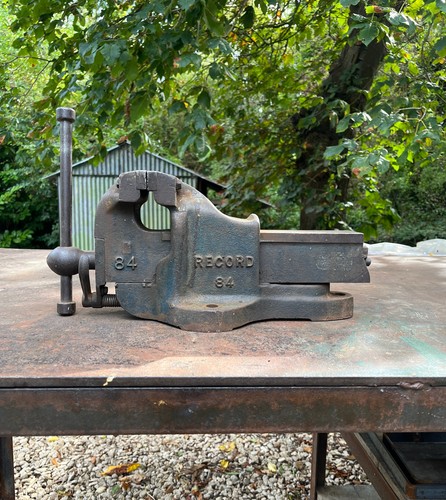 Vintage record bench - vintage, no