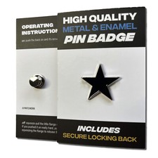 Black Star Metal & Enamel Pin