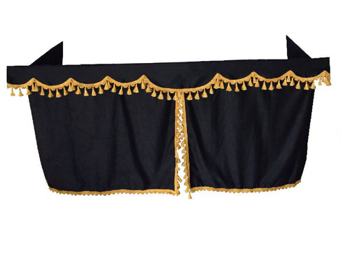 Truck side curtains - truck, black