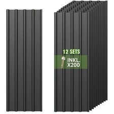 12/14/36X Roofing Sheets,110x45cm (5.94m²) Corrugated Metal Roof Sheeting Plates