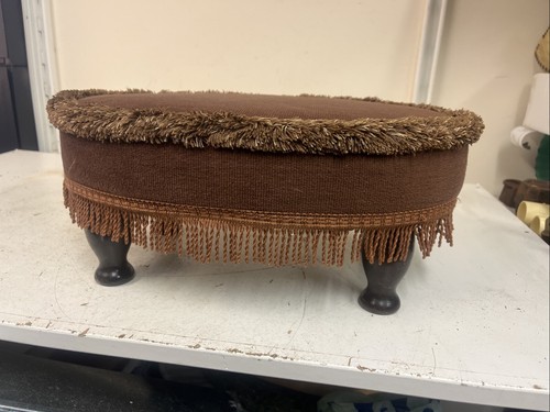 Small footstool footrest brown - small,