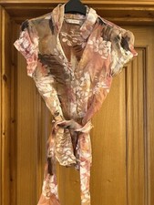 Zara Chic Blouse In Tulle Size