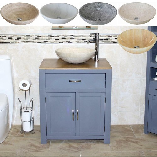 Bathroom vanity grey - bathroom, painted