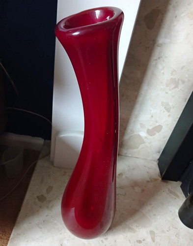 Vintage 43cm murano style ruby - vintage,